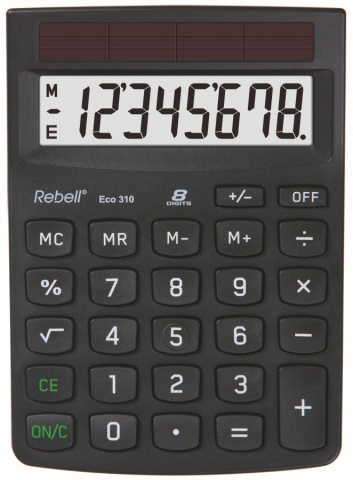 Kalkulačka Rebell stolní Eco 310, 8-míst