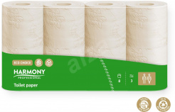 Toaletní papír Harmony Professional 8ks 3-vrstvý ECO RECY foto