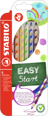 STABILO EASYcolors pastelky pro praváky 6 barev