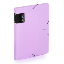 Krabice s gumou A4 průhledná PASTELINI fialová foto