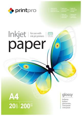 Fotopapír A4 lesklý 200g/m 20 listů Print Pro inkoustový tisk