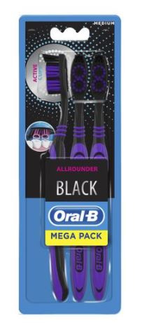 Zubní kartáček Oral B 3ks Allrounder black