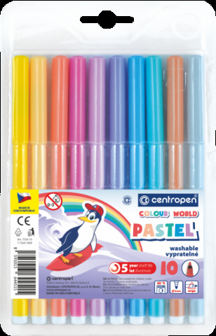 Popisovače sada 7550/10ks Pastel Colour world