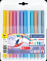 Popisovače sada 7550/12ks Pastel Colour world foto