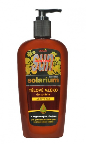 SUN tělové mléko do solária 300ml pumpa