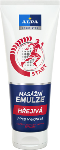 Alpa masážní emulze 210ml hřejivá