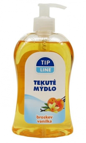 Tekuté mýdlo  Tip Line 500ml s pumpou broskev + vanilka