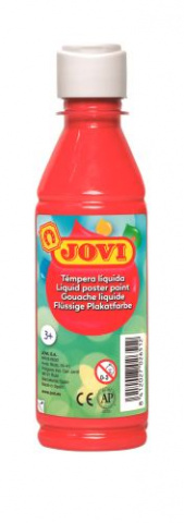 Tempera 250ml  JOVI červená