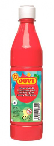 Tempera 500ml  JOVI červená