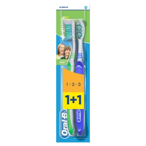 Zubní kartáček Oral B  2ks Medium