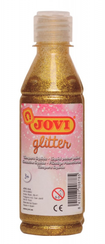 Tempera 250ml  JOVI  glitrová zlatá