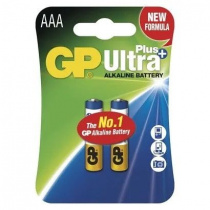 Baterie GP AAA alkalická Ultra plus 1,5V 2ks foto