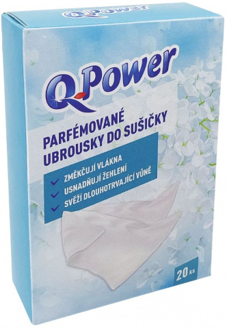 Q power ubrousky do sušičky 20ks