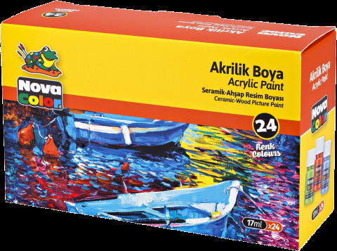 Barvy Akrylové Novacolor 24 barev po 17ml