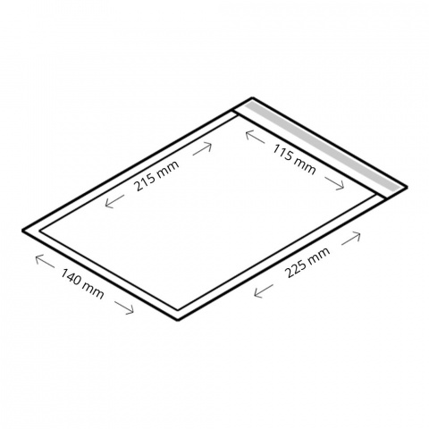 Obálka bublinková No. 2 (B12) 115x215 mm s krycí páskou