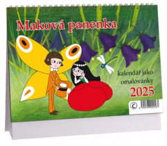 Stolní kalendář Aria C K747 Maková panenka 2025 foto