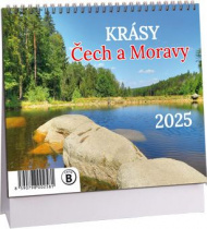 Stolní kalendář Aria B K700 Krásy Čech a Moravy mini 2025 foto