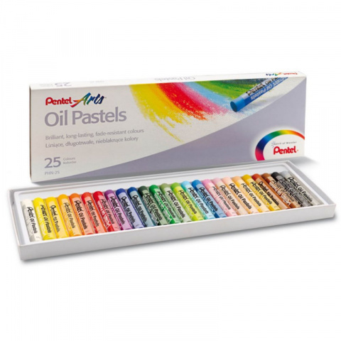 Olejové pastely  Pentel 25ks