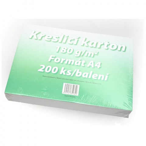 Kreslící karton A4 180g/200 listů