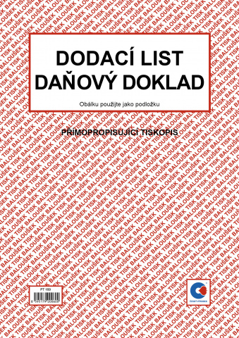 Dodací listy - daňový doklad A4 Bal.sp. PT150