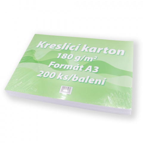 Kreslící karton A3 180g/200 listů