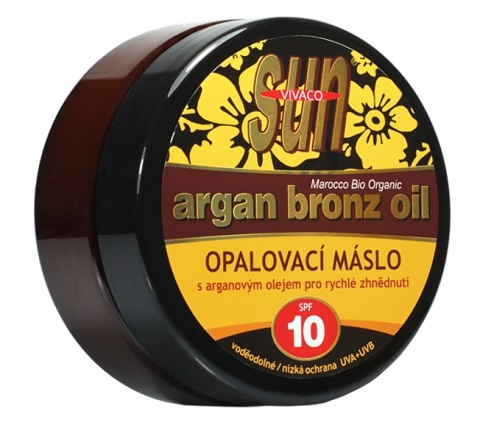 SUN Vital opalovací máslo s arganovým olejem 200ml OF10 pro rychlé zhnědnutí