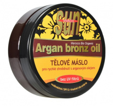 SUN Vital opalovací máslo s arganovým olejem 200ml bez UV pro rychlé zhnědnutí foto