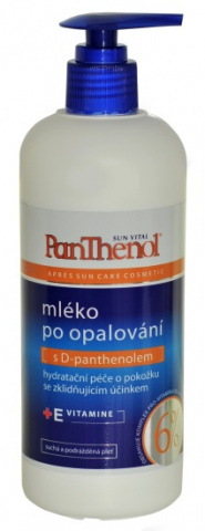 PanThenol Tělové mléko 4% po opalování 400ml s pumpičkou