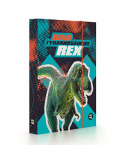 Box na sešity A5 s gumou JUMBO 4cm Dinosaur Premium foto