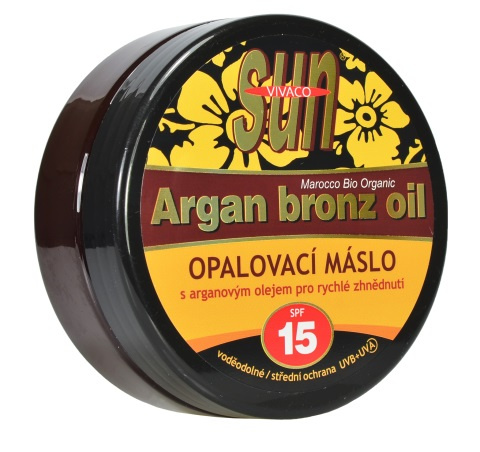 SUN Vital opalovací máslo s arganovým olejem 200ml OF15 bronz