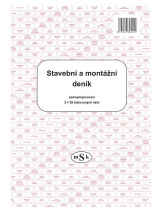 Stavební deník A4 mSk 3x20l. NCR 401 foto