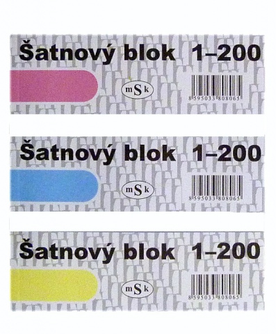 Šatnový blok 1-200 čísel mSk 806