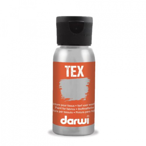 Barva na textil darwi 50ml metalická stříbrná