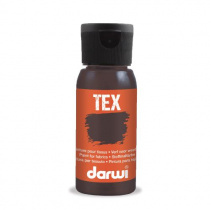 Barva na textil darwi 50ml tmavo hnědá foto