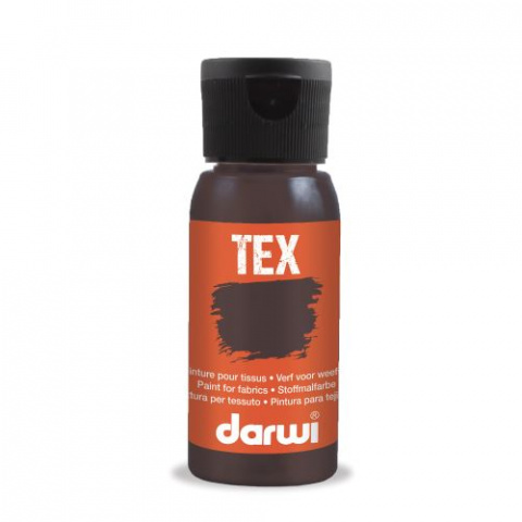 Barva na textil darwi 50ml tmavo hnědá