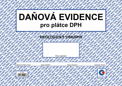 Daňová evidence pro plátce DPH ET330