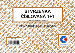 Stvrzenka A6 Bal.sp. číslovaná 1+1 PT072 foto