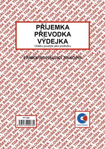 Příjemka - výdejka - převodka A5 Bal. sp. PT235