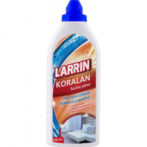 Larrin koralan 500ml pro ruční čištění koberců a potahů