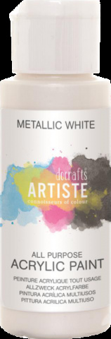 Barva akrylová 59ml Metalic White