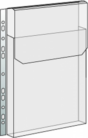 Euroobal se záložkou A4 PVC kapsa 1ks 180 mic.
