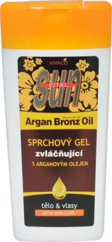 SUN Vital Sprchový gel zvláčňující 2v1 200ml s arganovým olejem