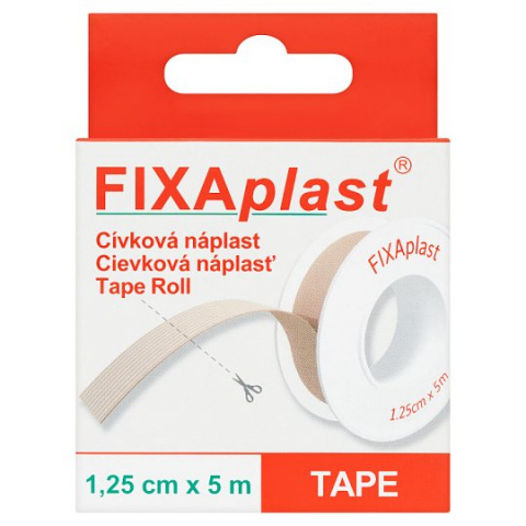 Náplast FIXAplast cívková 1,25cm x 5m