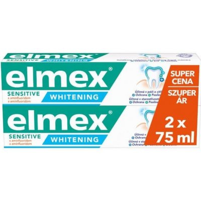 Zubní pasta elmex sensitiv 2x75ml Whitening AKCE