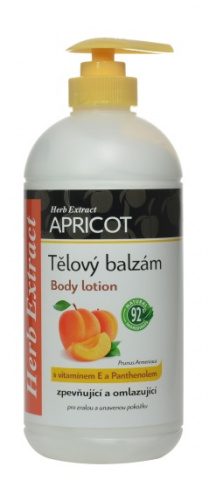 Herb Extract Tělový balzám meruňka 500ml + vitamin E