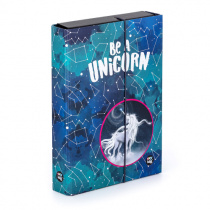 Box na sešity A5 s gumou JUMBO 4cm Oxy Style Mini Unicorn foto