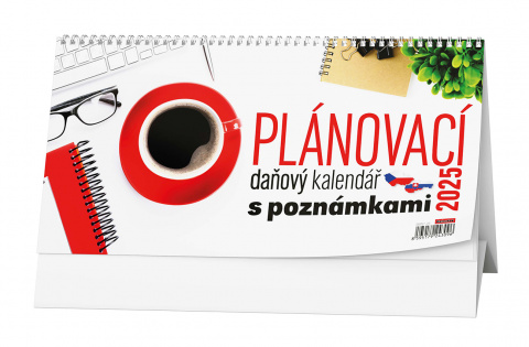 Stolní kalendář BSN7-25 Plánovací s poznámkami, daňový 300x150mm