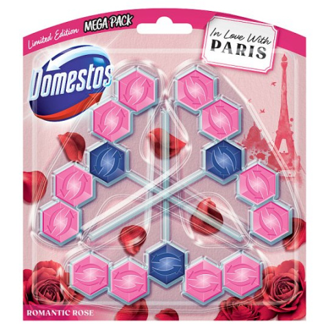 Domestos WC blok 3x55g Romantic rose AKCE